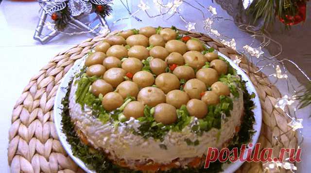 Салат «Грибная поляна» — Домашняя кулинария