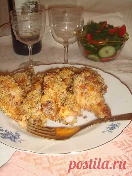 Куриные крылышки в панировке из хлебной крошки и сыра | SMARTY COOK