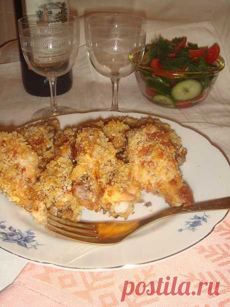 Куриные крылышки в панировке из хлебной крошки и сыра | SMARTY COOK