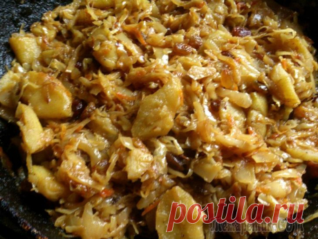 Мой фирменный рецепт тушёной квашеной капусты