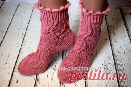 Ажурные носки «Тайгарики» (вязание, схемы, фото и видео) - Irena Handmade