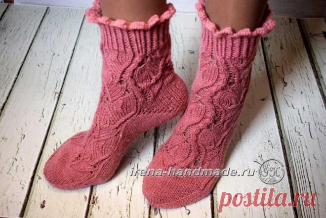 Ажурные носки «Тайгарики» (вязание, схемы, фото и видео) - Irena Handmade