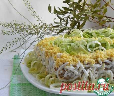 Закусочный торт с печеночным кремом