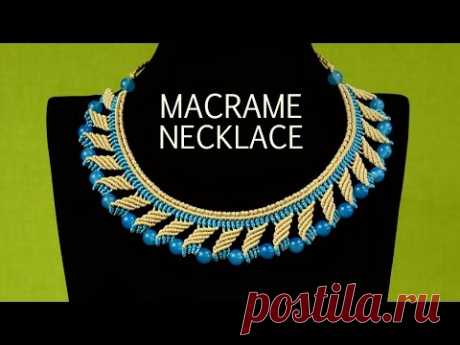 Nefertiti Macramé Necklace Tutorial | Macrame School