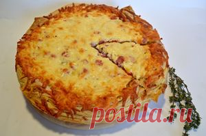 Пирог с курицей и картофелем