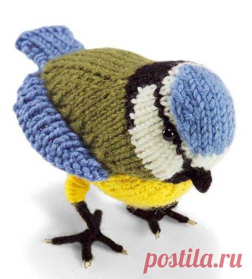 ВЯЗАНАЯ ПТИЧКА ЛАЗОРЕВКА | Domosedkam.ru