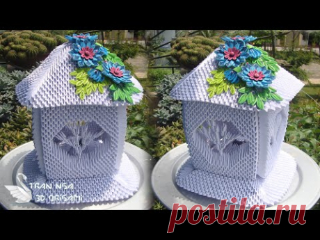Paper Lamp Tutorial , Home Decoration Idea , 3D Origami Lamp V6 | Tutorial de lámpara de origami 3d - YouTube