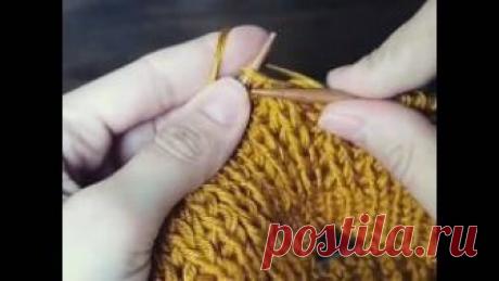 Патентная резинка на круговых спицах, Видео, Смотреть онлайн