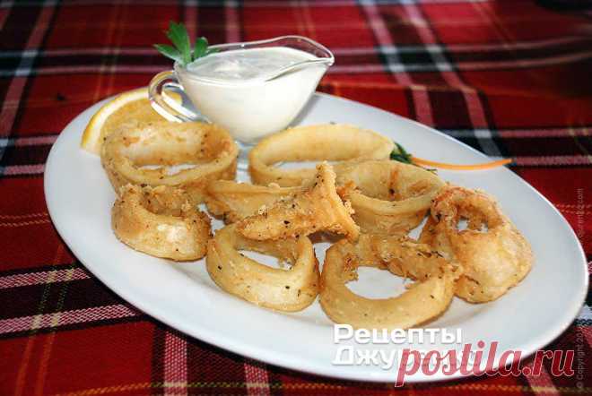 Кальмары в кляре жареные колечками с лимоном. Пошаговый рецепт Сергея Джуренко