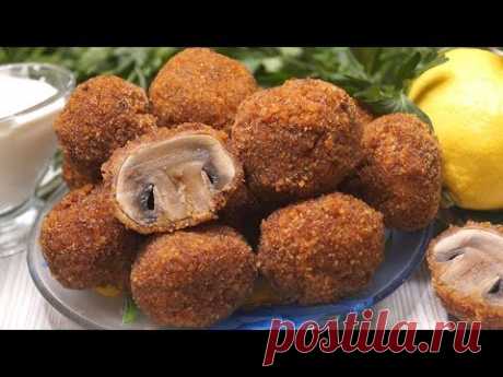 Неимоверно вкусная закуска. Грибочки в хрустящем кляре!