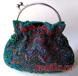 Вышитые сумки бисером: декор своими руками (схема и фото)