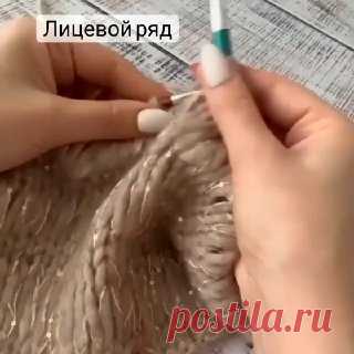 Простой узор спицами. вязание схема узора ажурные елочки