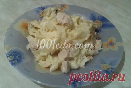 Паста феттуччини с грибами и курицей - Макароны от 1001 ЕДА вкусные рецепты с фото!