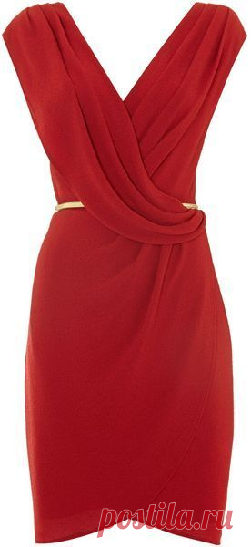 Red Dress Wrap Over