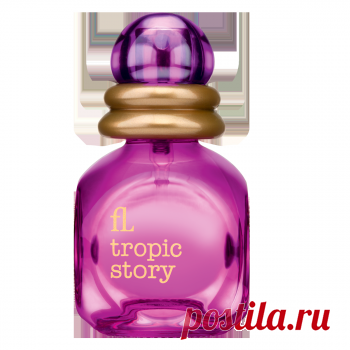 Туалетная вода Tropic Story | Faberlic.  
 
Аромат Tropic Story создан эксклюзивно для компании Faberlic известным французским парфюмером Дельфин Лёбо.
Направление аромата: фруктовый.
Жизнерадостный, заряжающий позитивом аромат Tropic Story наполнен сочными красками экзотических фруктов: гуавы, личи, киви и маракуйи. Нежное благоухание гибискуса и османтуса увлекает в тропический рай.
Начальные ноты: гуава, личи, киви, маракуйя.
Ноты сердца: пион, османтус.
Шлейф: мускус, амбра.