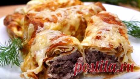 Очень вкусный Ужин! Необычайно сочные Рулетики с мясом!