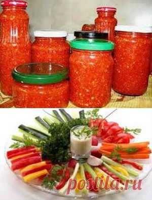 Рецепты аджики на зиму. И много другого вкусного!