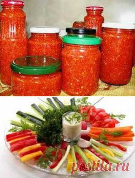 Рецепты аджики на зиму. И много другого вкусного!