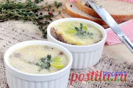 ПРО РЕЦЕПТ » Паштет из куриной печени с луком-пореем