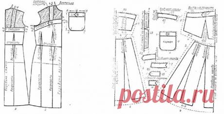 Летний сарафан с фигаро. Построение чертежа выкройки