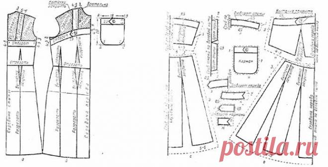 Летний сарафан с фигаро. Построение чертежа выкройки