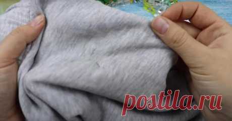 Учимся зашивать дырку на одежде так, чтобы никто не догадался, что она там вообще была: нужны скотч, нитка и иголка (видео)