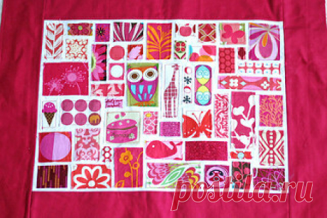 Bottled Rainbow Quilt Along *Raspberry Block* | Blogged here… | Val Campbell | Flickr