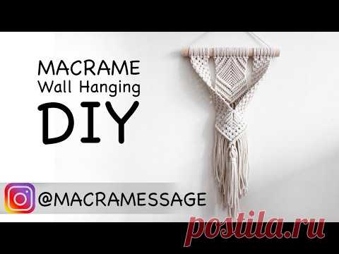 DIY Macrame Wall Hanging Easy Tutorial by Macramessage Exclusive | Home Decor Ideas