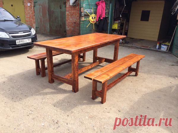 стол с лавками