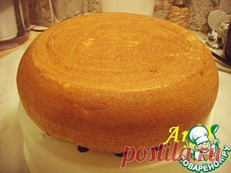 Бисквит простой - кулинарный рецепт