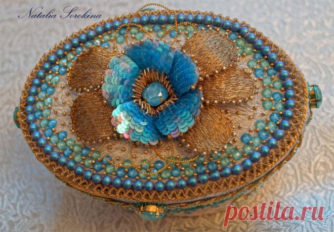 Создаем шкатулочку с вышитой примулой, весенними цветами и кристаллами Swarovski - Ярмарка Мастеров - ручная работа, handmade