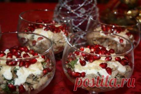 Мясной салат с гранатом : Салаты