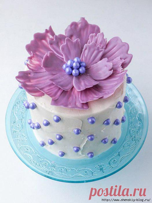 Как сделать простое и красивое украшение для любого торта на праздник!