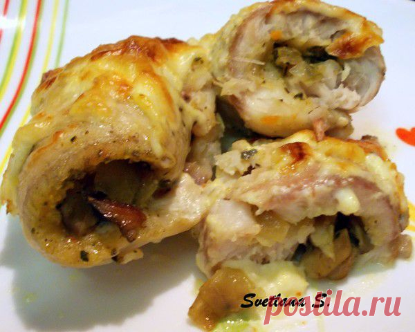 Рулетики из тилапии с грибами - УЮТНАЯ КУХНЯ - Группы Мой Мир