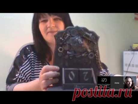 #МК Наталья Блисс "Мужская купюрница". Ручная работа - YouTube