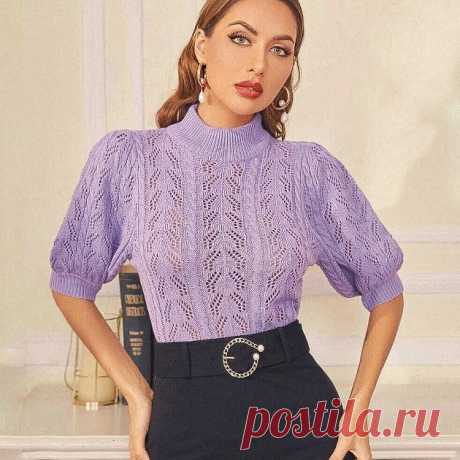 Женственные кофточки на весну и лето: 5 простых узоров для вязания спицами с моими схемами | Вяжем вместе! Пульс Mail.ru