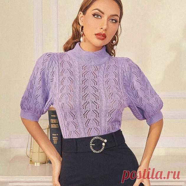 Женственные кофточки на весну и лето: 5 простых узоров для вязания спицами с моими схемами | Вяжем вместе! Пульс Mail.ru