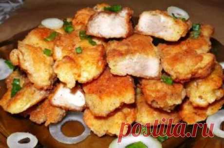 Хрустящие куриные палочки в панировочных сухарях. | Школа вкуса - вкусные кулинарные рецепты