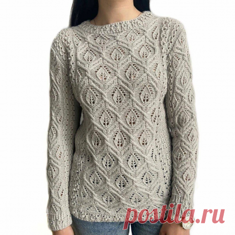 Ажурный джемпер женский спицами: легкость, которая согревает | Вязание идеи для вдохновения | Дзен
