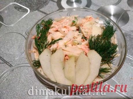 Салат из пекинской капусты яблока и моркови