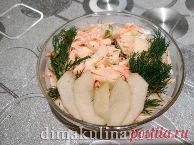 Салат из пекинской капусты яблока и моркови