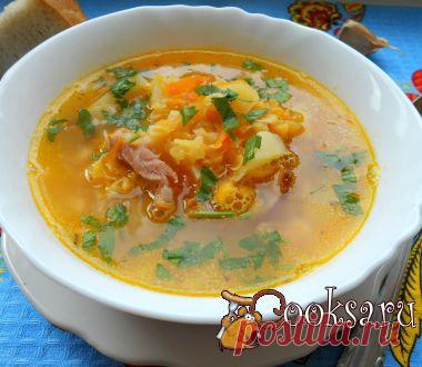 Суп гороховый с копченой курицей рецепт с фото