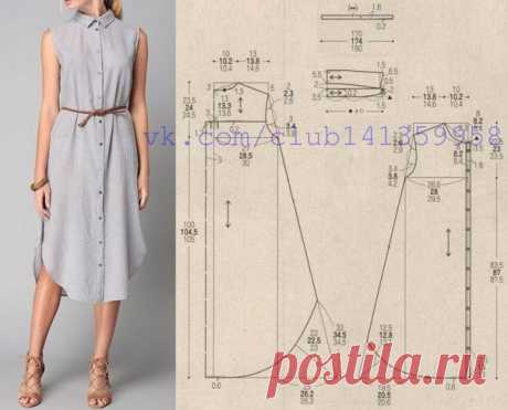 Платье-рубашка, выкройка на размеры 40/42, 44, 46/48 (рос.).
#простыевыкройки #простыевещи #шитье #платье #платьерубашка #выкройка