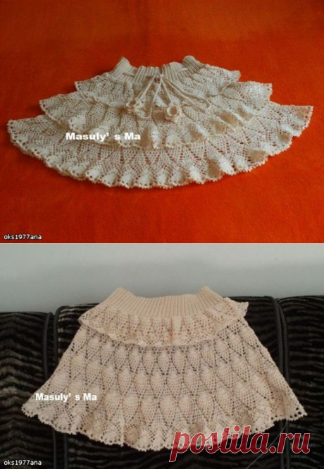 Ажурная многоярусная юбочка