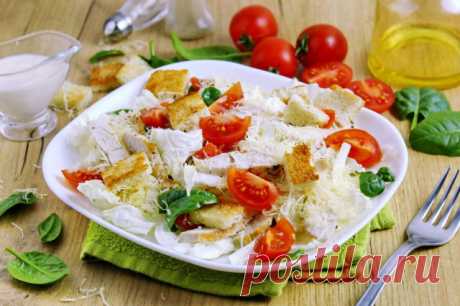 Цезарь с пекинской капустой курицей классический рецепт с фото пошагово - 1000.menu