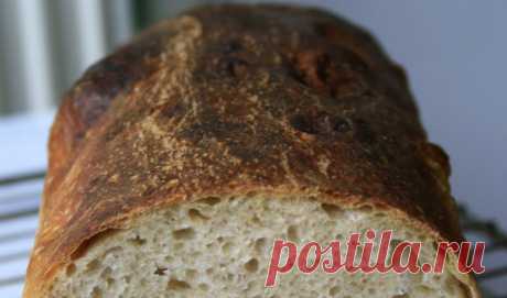 Французский хлеб на закваске Французский хлеб на закваске, Pain au levain , от Peter Reinhart. Очень вкусный пшеничный хлебушек, только вот в следующий раз положу соли п...