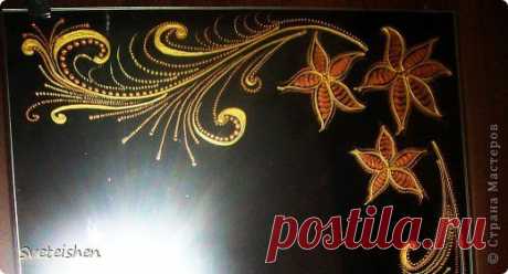 Роспись зеркала контурами | Страна Мастеров