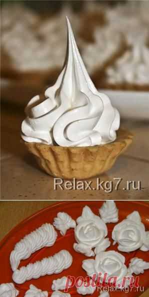 Белковый заварной крем(похожий на зефир)