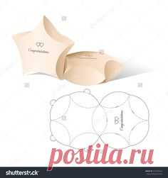 Retail Box And Die Line Template Illustration vectorielle libre de droits 379738354 : Shutterstock