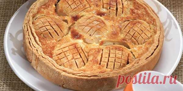 Очень яркий, сочный заливной яблочный пирог! Невероятно вкусный яблочный пирог в очень нежной заливке